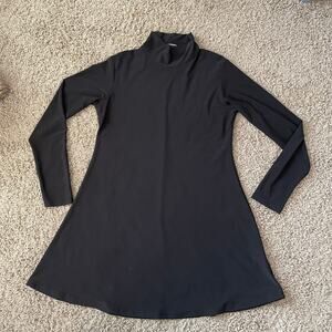 Sympli Black Tunic Mini Dress Long Sleeve sz 8
